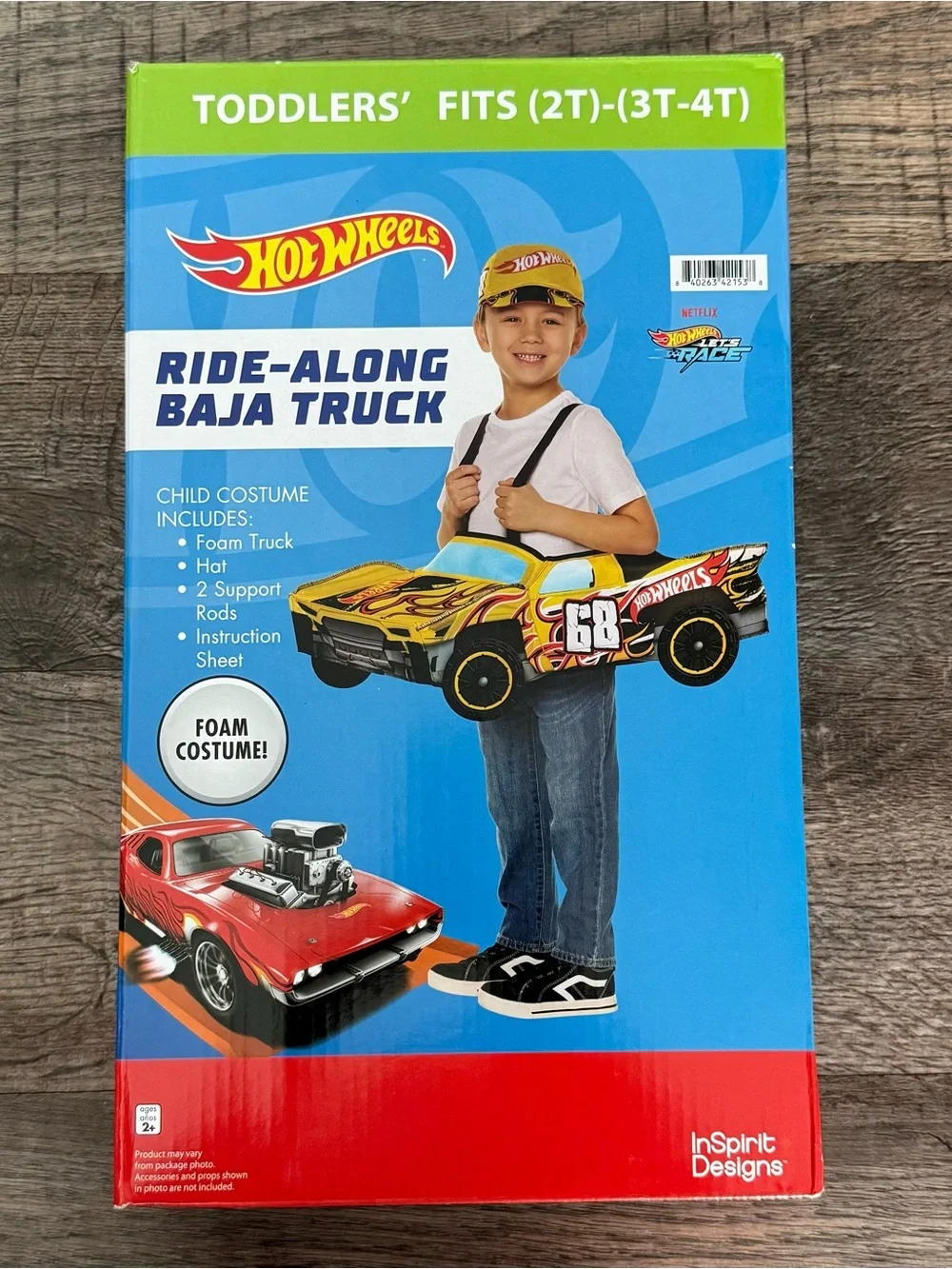 NEW Hot Wheels Ride Along Baja Truck Foam Toddler Halloween Costume 2T-3T